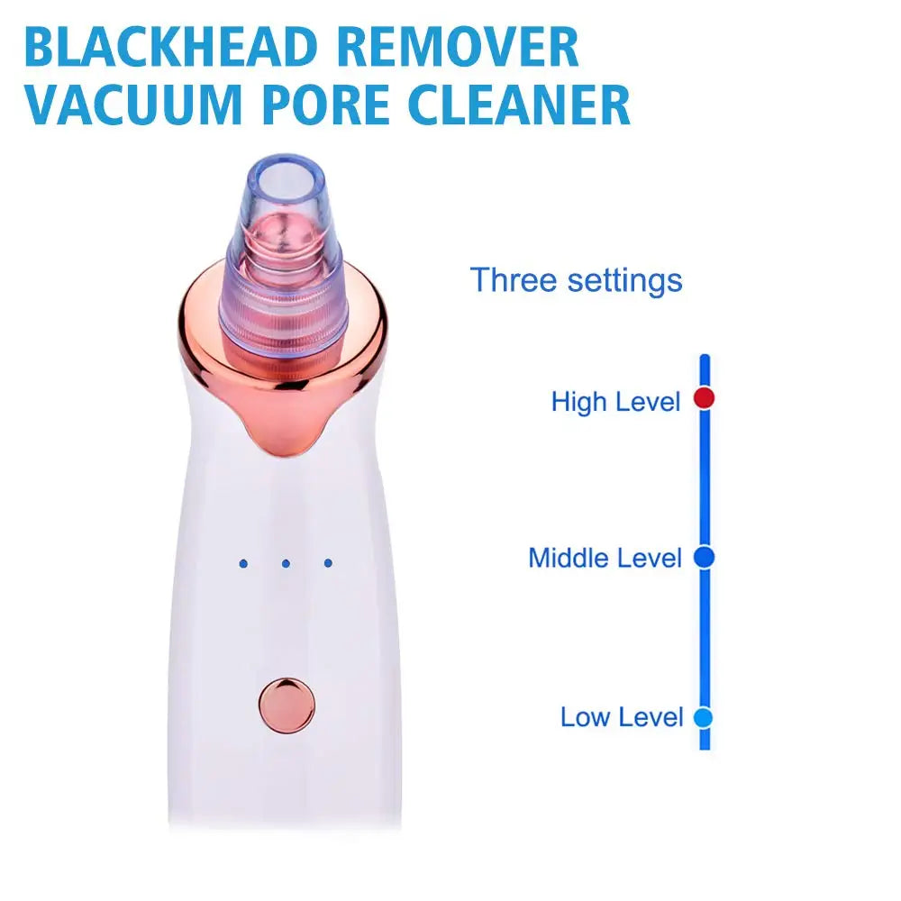 Facial Blackhead Remover Pore Acne Pimple Removal Face Nose Cleaner Vacuum Suction Facial Diamond Beauty Clean Skin Oil Dirty